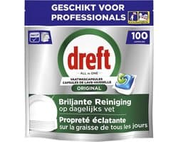 Dreft Professional All-in-1 vaatwastabletten Regular 100 stuks