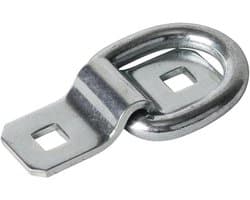 Ring Afmeeranker - Grondhaak D Ring - Vastzetten Vracht - Heavy Duty Staal - 87.5 mm - Zilver