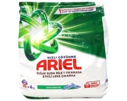 Ariel Waspoeder Wit 4 kg – Bergbries, Witte Was, 26 Wasbeurten, Krachtige Vlekverwijdering