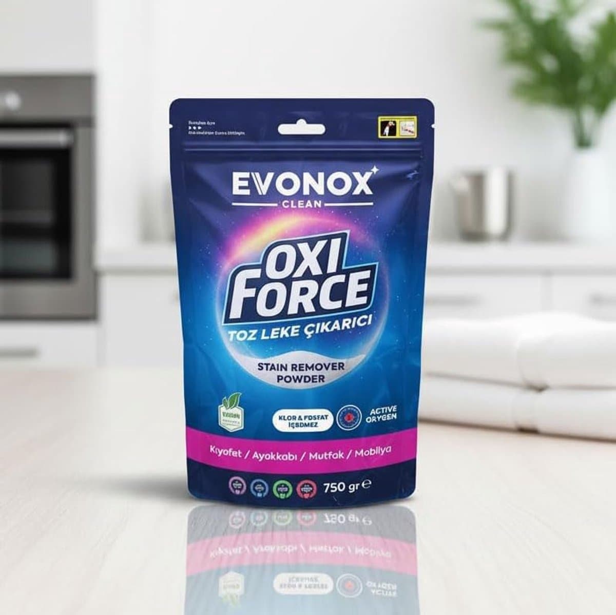 Wenatur Oxi Force Vlekverwijderaar Poeder - 750 gr - Actieve Zuurstof & Vegan — afbeelding 1