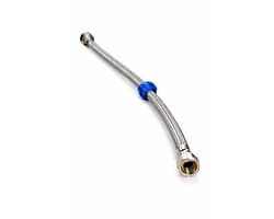 Profielenloods - Aansluitslang flexibel 3/8" Binnendraad x 1/2" Binnendraad Rvs (zilver) 200 mm (20cm)