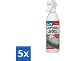 HG - Hygiënische Matras Opfrisser - Werkt Na 30 Minuten - Neutraliseert Nare Geurtjes - 500 ml - Bulkverpakking - 5 stuks