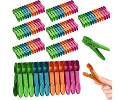 Ibenzoa® Set van 96 en kleurrijke wasknijpers met sterke grip voor dagelijks gebruik