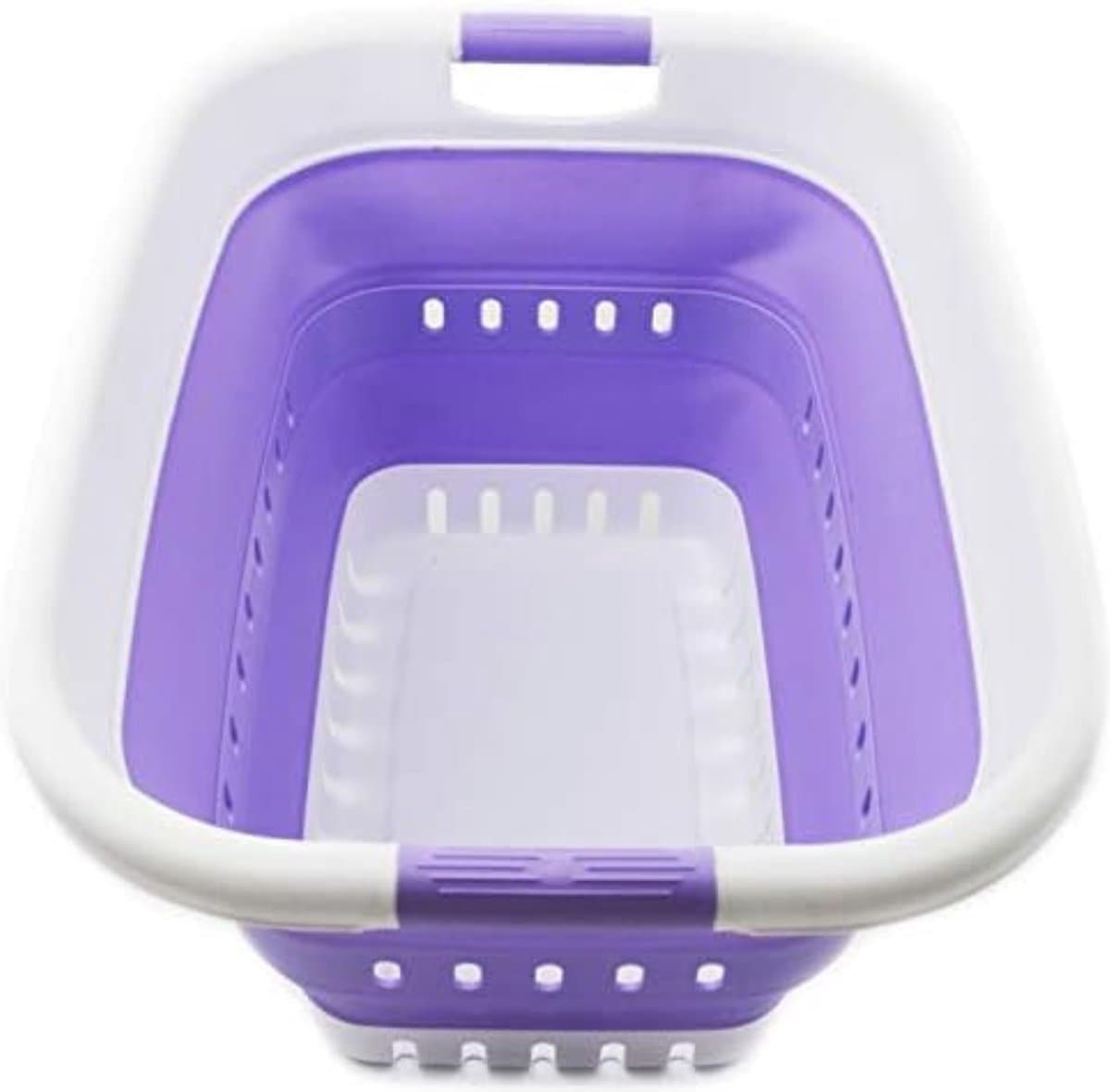 Heupwasmand - Wasmand Ergo - Ergonomische Wasmand - Wit - Paars — afbeelding 1