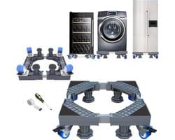 Verstelbare Wasmachine Verhoger 41cm-64cm - Met 4 Paar Zwenkwielen En 4 Stelpoten - Geschikt Voor Grote Wasmachines Wasmachine verhoger