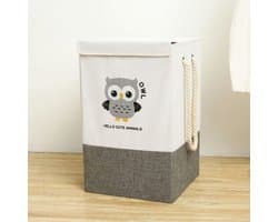 Reselectro - Wasmand - Wasmand Kinderkamer - Opbergmand kinderen - Opvouwbare Wasmand - Laundry Basket- Wasmand met Deksel - Opbergmand voor speelgoed - Speelgoedmand - 45L