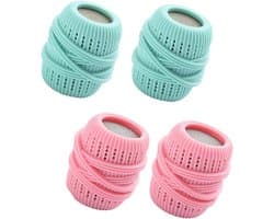 SnelShoppen - 4 Stuks Wasmachine Vloeistof Dispenser Ballen, Duurzame Stoffen Verzorgingsballen voor Kleding, Herbruikbaar en Veilig voor Wasmachine,