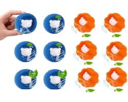 SnelShoppen - 12-delige Haarvanger voor Wasmachine, Herbruikbare Anti-Haarballen, Ideaal voor Kleding en Beddengoed, Diameter 5 cm