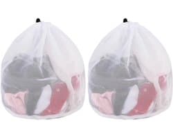 SnelShoppen - 2 Wasnetten voor Wasmachine, 40 x 50 cm met Trekkoord, Fijnmazige Waszak, Herbruikbaar, Voor Babykleding, Ondergoed, Sokken