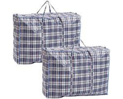 Dailygoods- Waszak Extra Groot - Waterdichte Opbergzak - Herbruikbare Tas - Dubbele Rits - Heavy Duty - Voor Kleding/Speelgoed