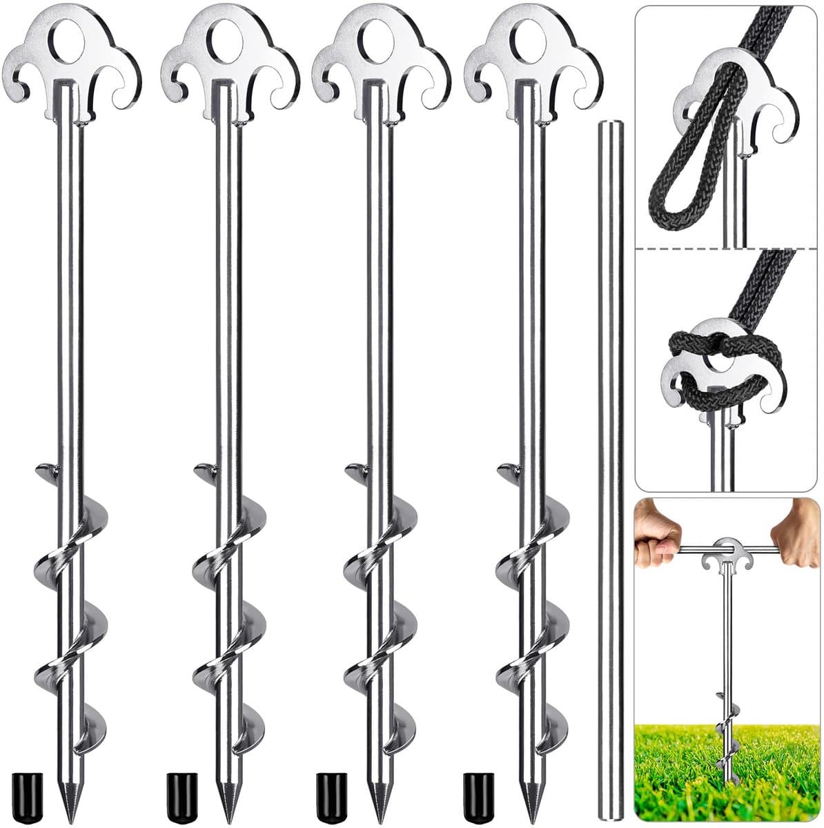 Dailygoods - Heavy Duty Grondankers Tentharingen Set van 4 — afbeelding 1