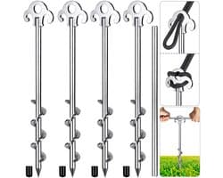 Dailygoods - Heavy Duty Grondankers Tentharingen Set van 4