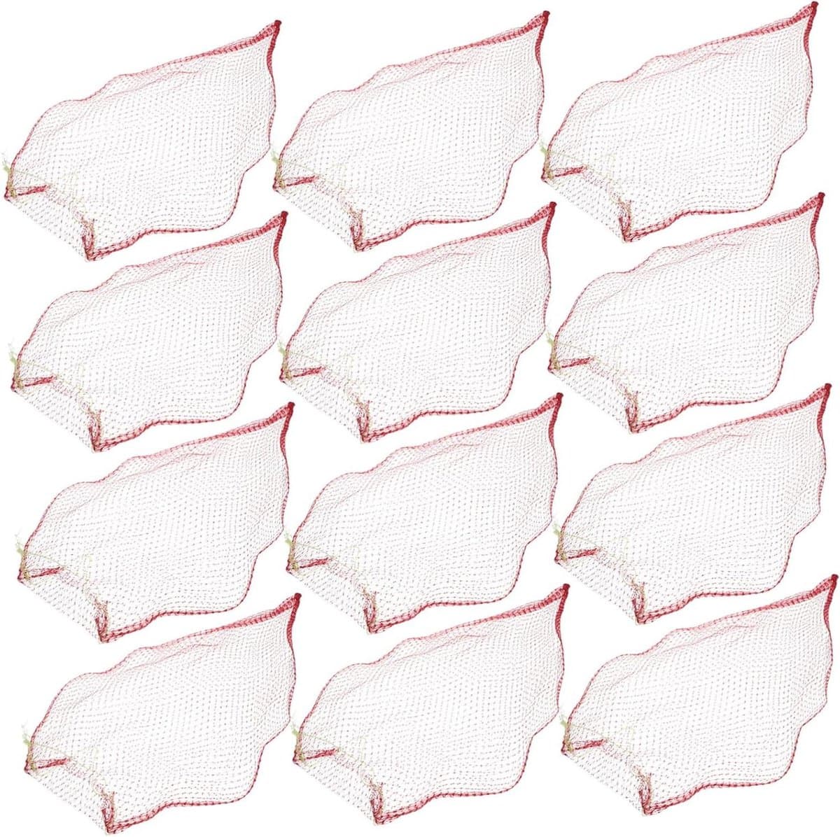 Gaaszakken - Netzakken Productzakken - Fruit Opslag - Ademend Ontwerp - 30x20 cm - Rood — afbeelding 1