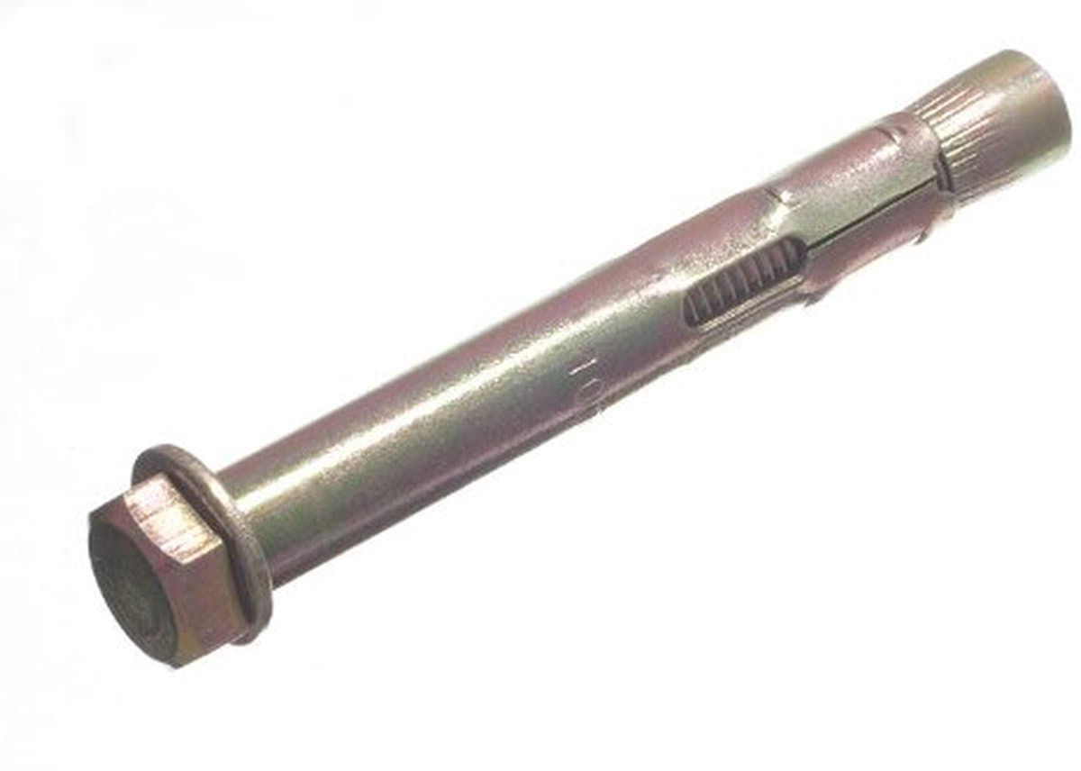 Kokeranker Bouten - Mouw anker - Metselwerk Bevestigen - Hex Kop - M8 x 80mm - Zilverkleurig — afbeelding 1