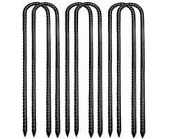 Dailygoods - 6 Stuks Verzinkte Grondankers voor Tent en Tuin