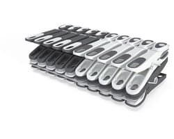 Dailygoods- Wasknijpers Soft Grip - 60 Stuks - Extra Lang en Stabiel - Antislip - Kunststof - 85% Gerecycled Materiaal - Duurzaam - Wasknijper