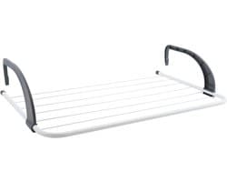 MSV Wasrek voor Balkon – Droogrek met 5 Meter Drooglengte – Balkonrek voor Sportkleding en Fijne Was – Ruimtebesparend