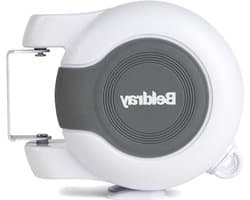 Uitbreidbare Wäscheleine für Innen- und Außenbereich Doppel-Wäscheleine mit flexibler drehbarer Wandhalterung ideal für Badezimmer Camping Garten und Reisen 26m