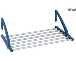 RFWR® Telescopische wasdroger voor balkon en binnen, uitschuifbaar van 57-106 cm, aluminium, roestvrij