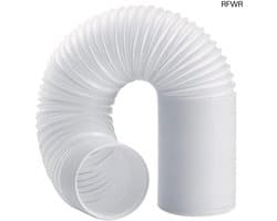 RFWR® Afvoerslang 130 mm voor Airconditioning en Ventilatie - 2 m Intrekbaar PVC