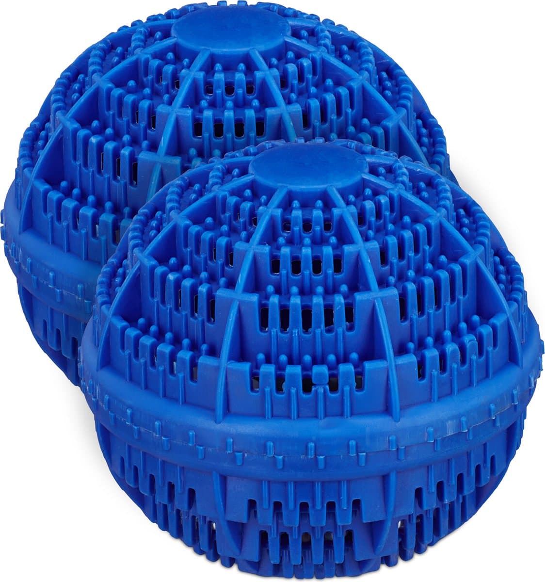 wasbol set van 2 - met keramische balletjes - tot 1000x - blauw — afbeelding 1