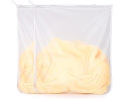 Wasnet voor wasmachine, 2 stuks wasnetten groot 60 x 70 cm, duurzame waszak, waszak, wasmachine met ritssluiting, waszak voor reizen, beha, schoenen, sokken, ondergoed, babykleding