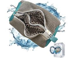 Was machine Schoenen zak - 360° Reiniging - Her bruik bare Waxende Schoenen zak (39 x 19 cm) - Voor alle soorten en maten schoenen - Was machine Schoenen zak - Grijs — afbeelding 1
