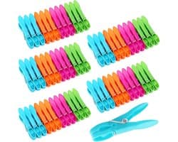 Wasknijpers - Kledingklemmen - Kleding Drogen - Antislip Winddicht - 60 Stuks - Multicolor