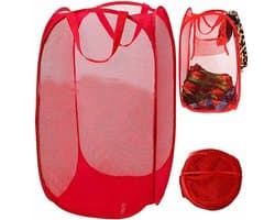 Opvouwbare Wasmand - Opbergmand 40L - Compact & Handig - Reis accessoires - Vakantie benodigdheden - Rood — afbeelding 1