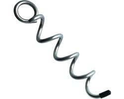 Grondankers Tent - Stormanker Kuipanker - Veilig Bevestigen - Verzinkt Staal - 28 cm Lengte - Zilverkleurig
