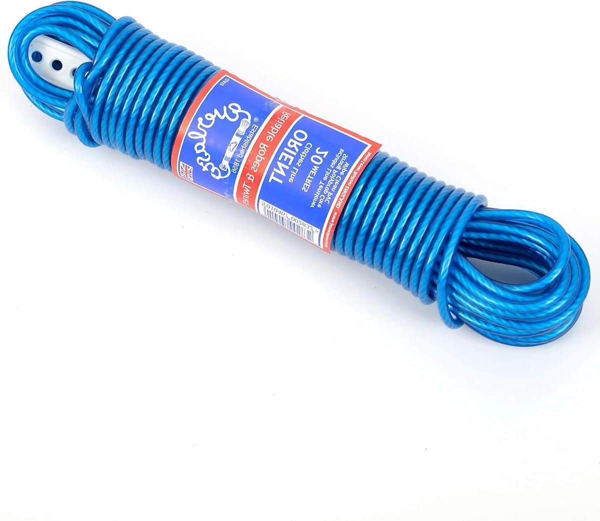 Waslijn - Kledinglijn - Buiten Droge Kleding - Stevig PVC Materiaal - 15 Meter 4.8mm - Blauw — afbeelding 1