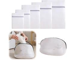 Wasnet Set van 9 Stuks - Herbruikbare Waszakken voor Kleding, Schoenen en Sneakers in Diverse Maten met Drievoudige Dikte