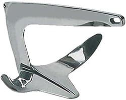 Bootsanker - Wateranker - Wateranker - Roestvrij staal - 10 kg - Zilver