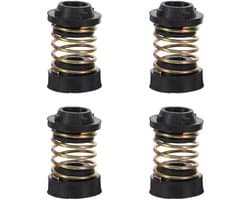 Schokdempers Airco - Trillingsdempers Apparaten - Apparaten Stabiliseren - Universele Pasvorm - 4 Stuks - Zwart