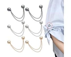 6 multifunctionele magnetische kledingclips voor het bevestigen van zomen, broekspijpen en mouwen. — afbeelding 1