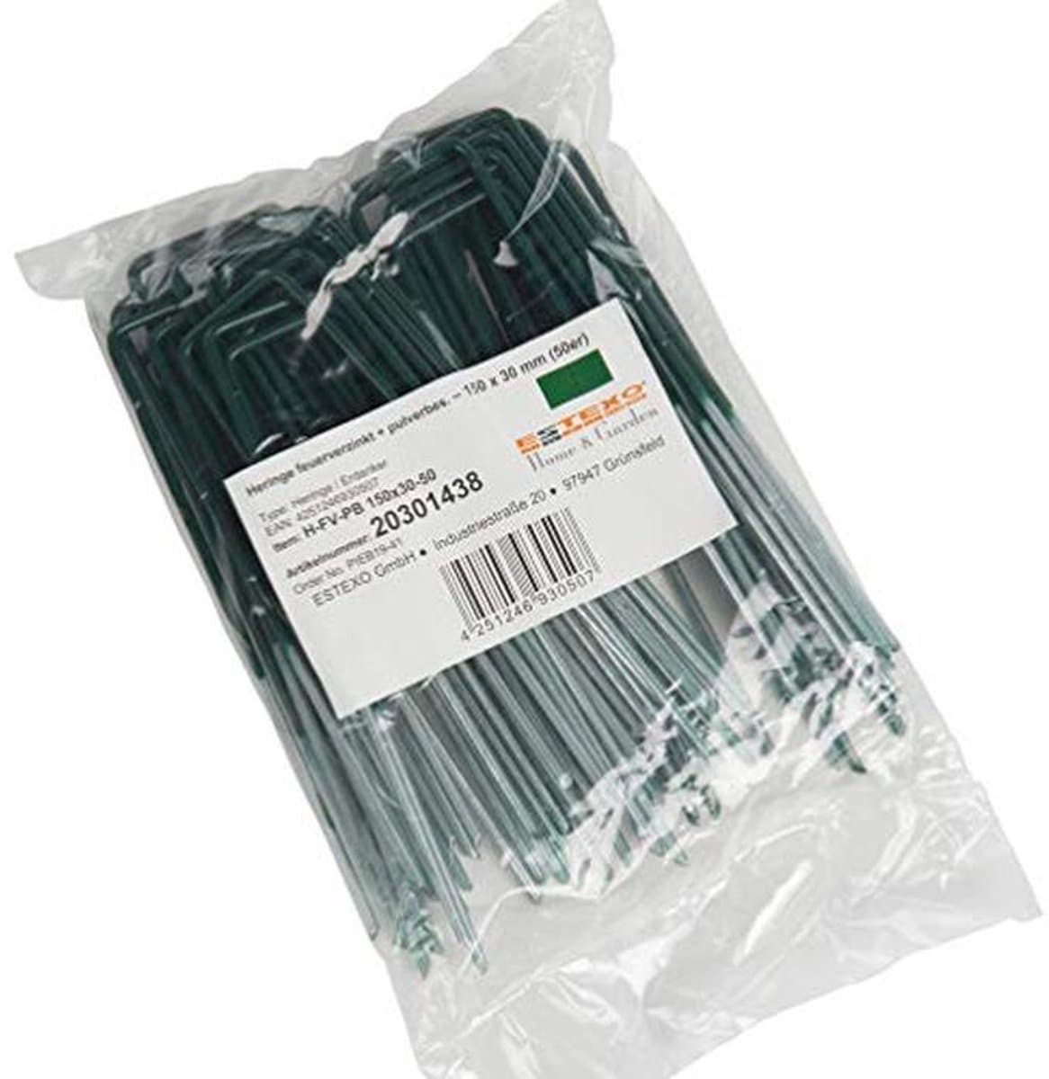 Grondankers, Tentharingen en Bevestigingsankers - 50 Stuks - 150 x 30 mm - Thermisch Verzinkt en GepOedercoat — afbeelding 1