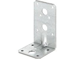 Hoekanker extra sterk - Versteviging hoek - Houtverbindingen maken - Sendzimir verzinkt - 90 x 50 x 50 mm - staal