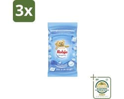 3 x Robijn Droogtrommeldoekjes Morgenfris 20 stuks per verpakking - Grootverpakking - Droogtrommeldoekjes - Wasgoed Drogen - Frisheid Droger - Wasgoed Verzorgen - Kleding Beschermen