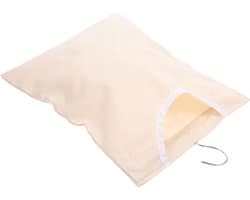 Wasknijper Opbergtas - Wasknijperhouder Hangzak - Wasknijpers Opbergen - 360 Graden Draaibare Haak - 32X27CM - Beige — afbeelding 1