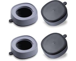 4 stuks - Wasmachine trillingsdemper-Trillingsmat- Antislipmat-Antislip rubber-Voetjes Droge-Anti Vibratie-grijs — afbeelding 1