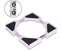 Vonia Tussenstuk wasmachine droger - Stapelkit wasmachine droger - Universeel - Verstelbaar - Wit — afbeelding 1