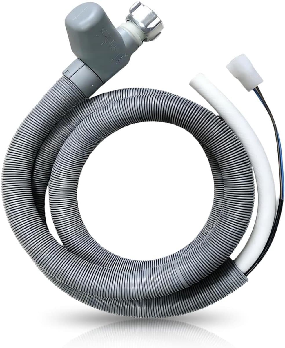 Universele Inlaat Slang voor Afwasmachine en Wasmachine, 1,85 m Water Slang met 3/4 Inch Aansluiting en Hoek van 90 Graden — afbeelding 1