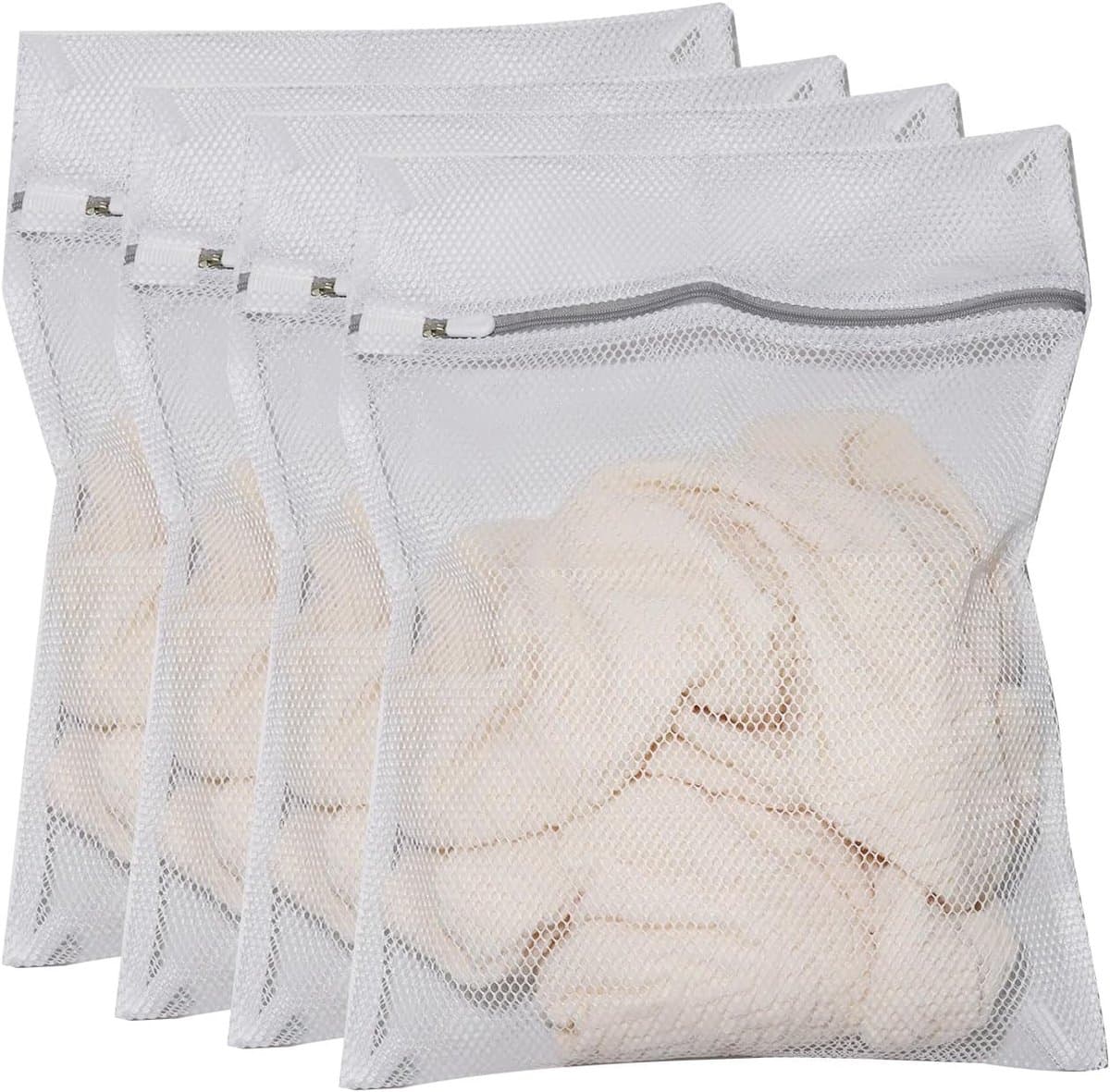 Waszak voor kleding en linnengoed - 4 stuks, 30 x 40 cm - Handig voor wasmachine en droger — afbeelding 1