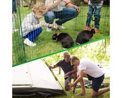 SnelShoppen - Gardengloss Anti-Roest Stalen Grondankers voor Extreem Harde Grond (25 Stuks) - 200mm Lang, 25mm Breed, Ø 3.8mm - Perfect voor Tuin, Cam