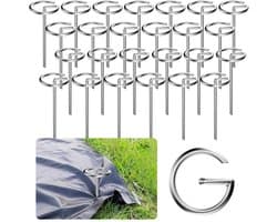 SnelShoppen - 100 Stuks Ø 4 mm Grondankers voor Worteldoek - Duurzaam Tuinaccessoire voor Stabilisatie en Bevestiging van Tuinmaterialen - Ideaal voor