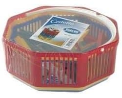 Wasmand met knijpers - Opbergmand - Kleding wassen - Inclusief 30 knijpers - 19 cm diameter - Wit
