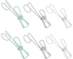 Wasknijpers - Kledinghangers - Kleding Drogen - Winddicht Ontwerp - 10 cm Lengte - Wit