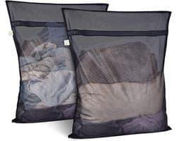 Waszakken voor wasmachine 2-pack (zwart, 40x50cm)