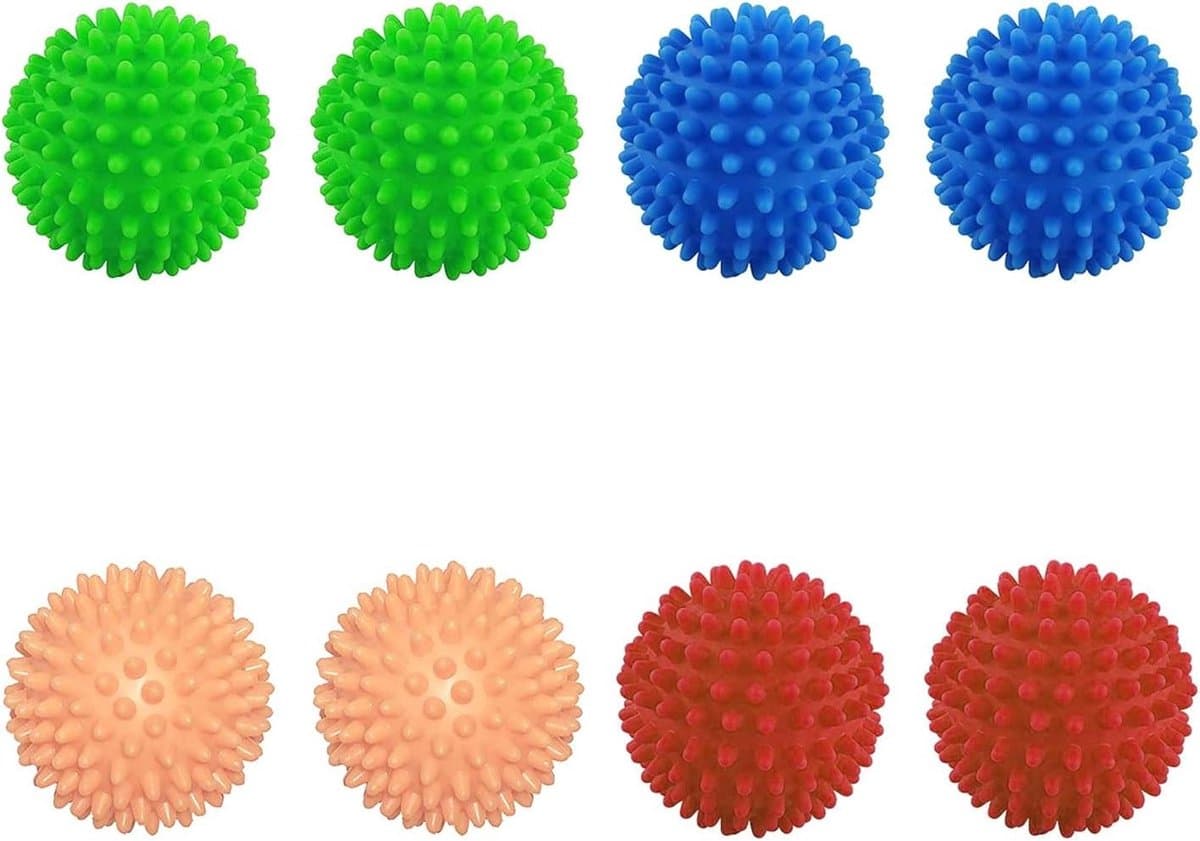 JGS Premium - 8 stuks herbruikbare droogballen voor zachtere was in wasmachine en droger — afbeelding 1