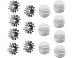 Allecto Plus - Drogerballen 14 stuks voor anti-rimpel effect en windvrij drogen van kleding. Wasmachineballen (4 x 2 cm) - Set van 14 stuks.